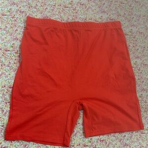 Women’s orange shorts